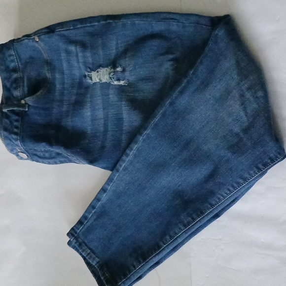 Ashley Stewart Denim - DISTRESSED Ashley Stewart Blue Jeans